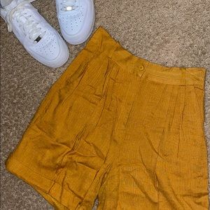 Orange Long Shorts